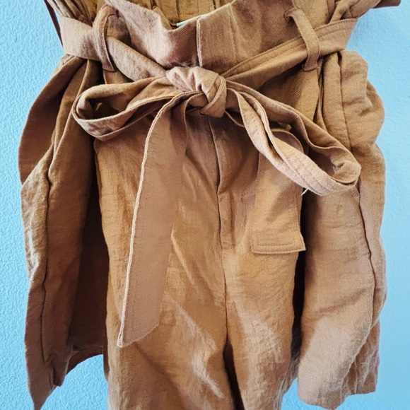 A New Day Burnt Orange Paperbag Waist Shorts - Picture 4 of 6